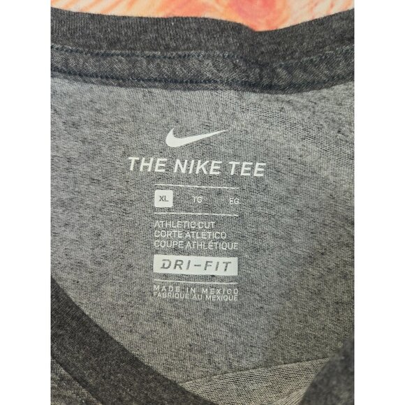 Texas Longhorn Nike Mens Dri-Fit Long Sleeve Shirt XL Athletic Cut Gray - Picture 5 of 7